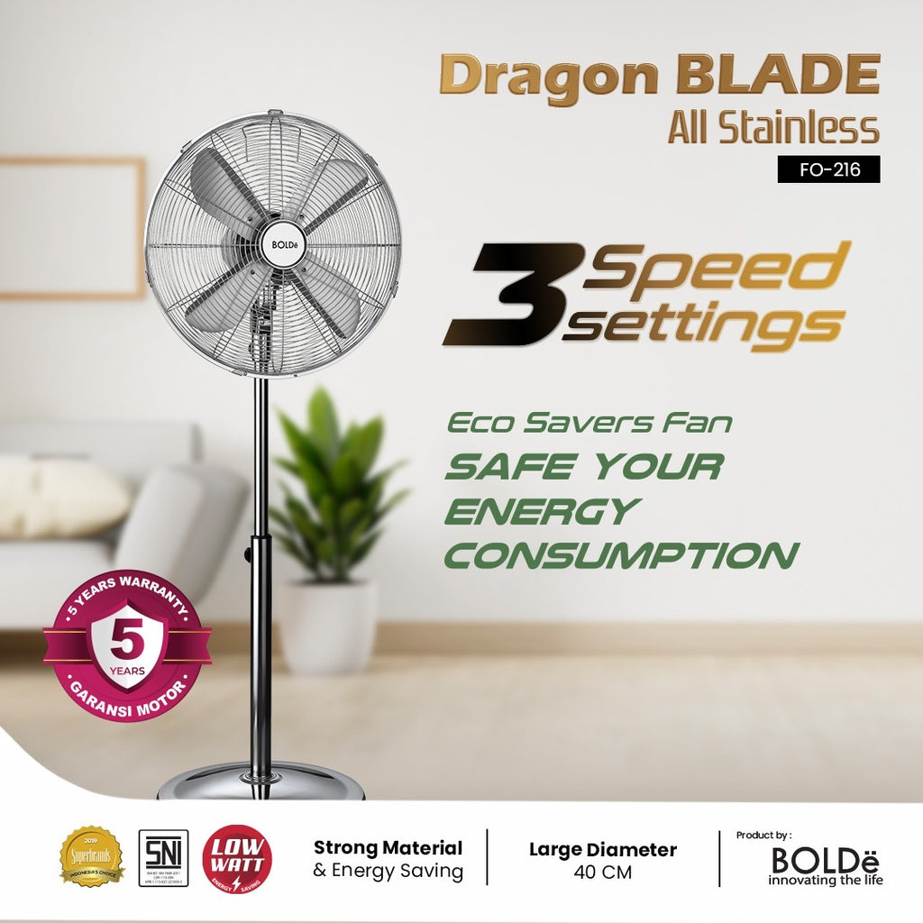 a Kipas Angin Dragon BLADE Stainlees Steel