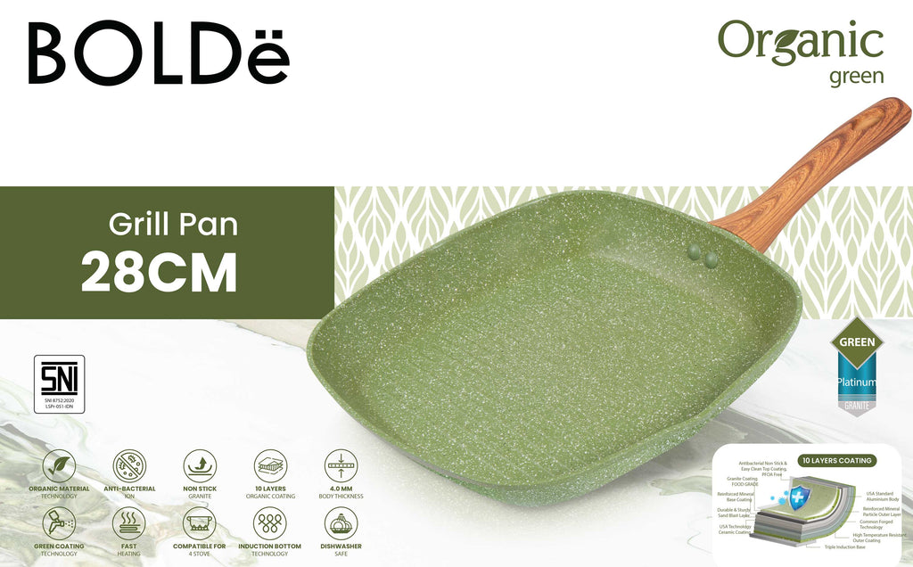 Organic Green Grill PAN 28 cm