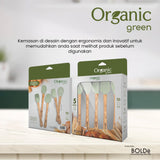 Organic Green Baked Silicone Utensil 5pcs set (Baking Set)