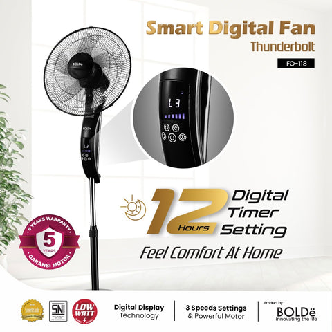 Smart Digital Fan – Thunderbolt