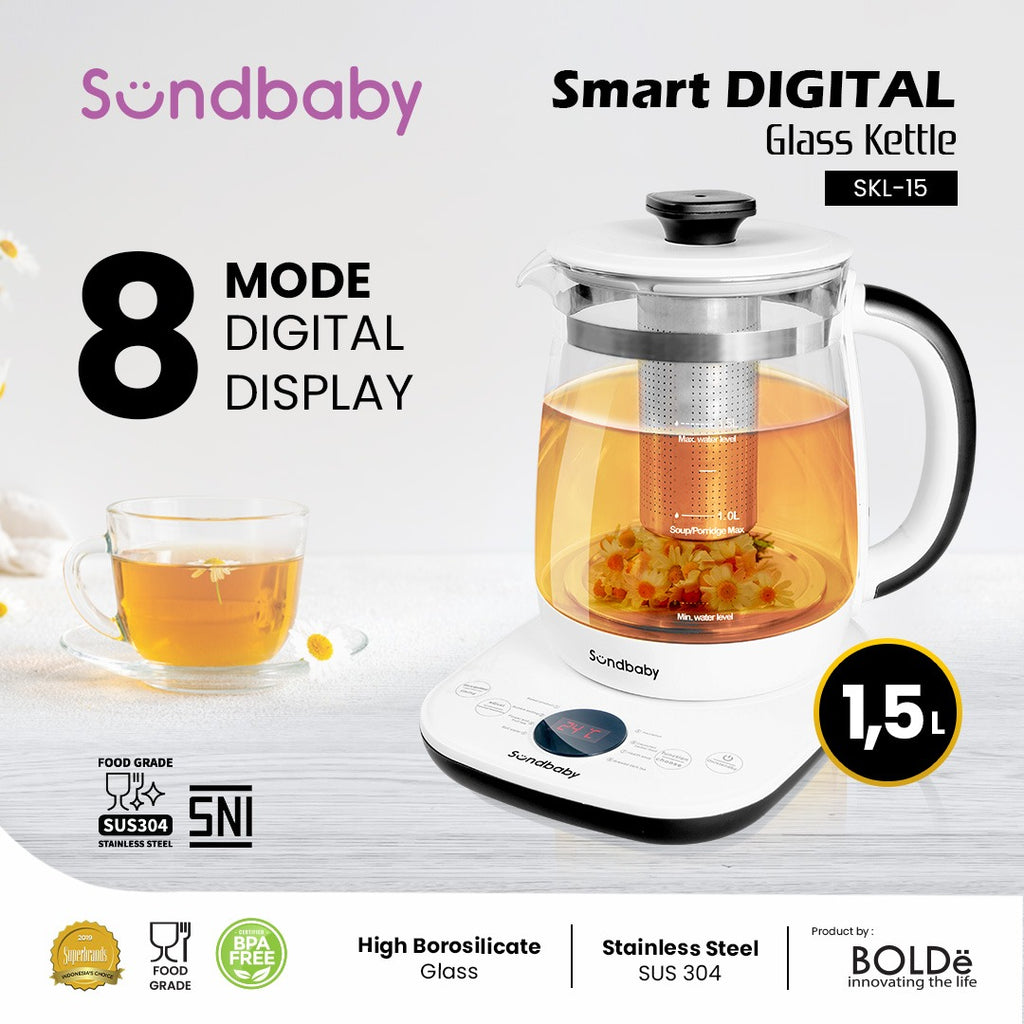 Sundbaby Smart Digital Glass Kettle