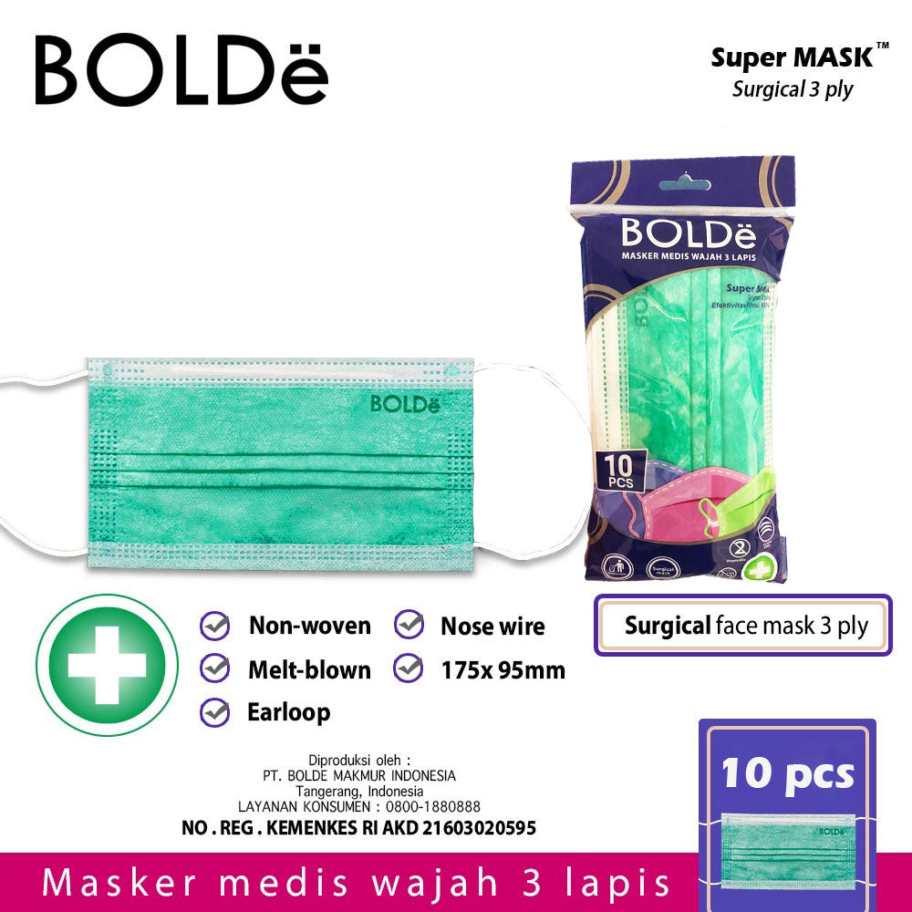 Super MASK / Masker Medis 3 Ply ( 10 pcs )