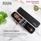 BOLDe Super Cutlery Rose Diamond Set 4pcs