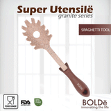 Super UTENSILE Granite Series Spaghetti Tool Beige