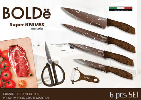 Super Knives  MARBELLA 6pcs set Italian Design