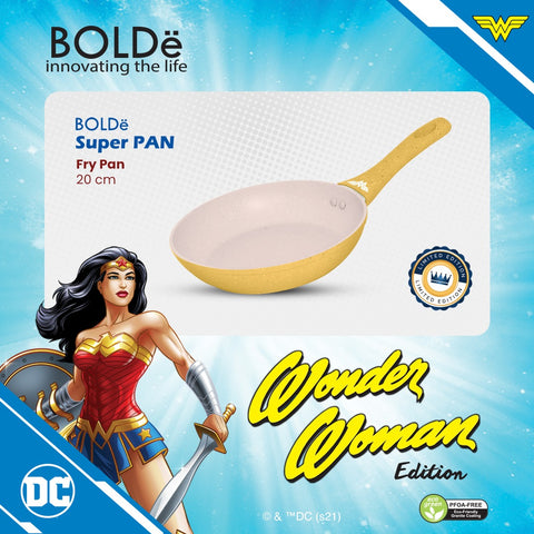 Wonder Woman Super Pan 20 CM  Fry PAN Granite
