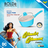 Wonder WOMAN Sauce PAN 18 cm + glass lid