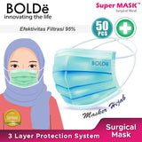 BOLDe Masker Hijab Medis Platinum Plus 3 Ply ( 50 pcs )