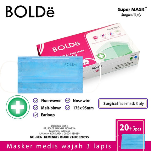 Super MASK / Masker Medis 3 Ply ( 25 pcs )